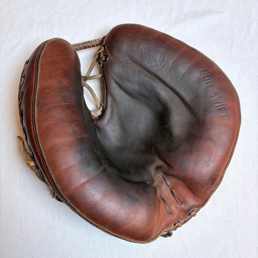 Vtg 1940'S ? Sonnett Sporting Goods Craft Built Bob Swift Ohio Catchers Mitt
